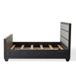 Global Views Brazil King Bed-Black Cerused Oak