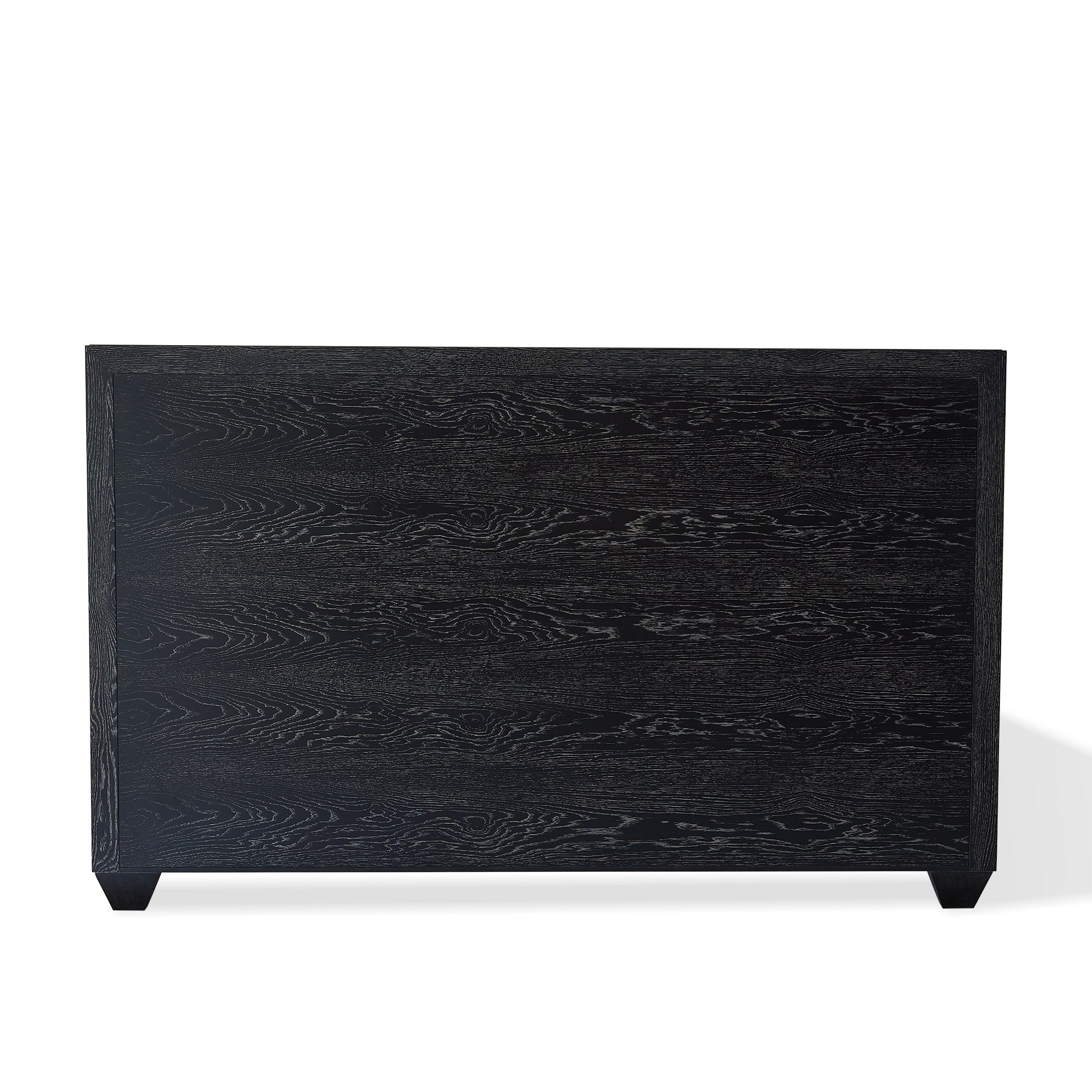Global Views Brazil King Bed-Black Cerused Oak