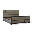 Global Views Brazil Queen Bed-Black Cerused Oak