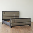 Global Views Brazil Queen Bed-Black Cerused Oak