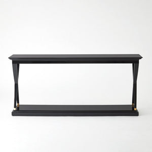 Global Views X-Console-Black Lacquer
