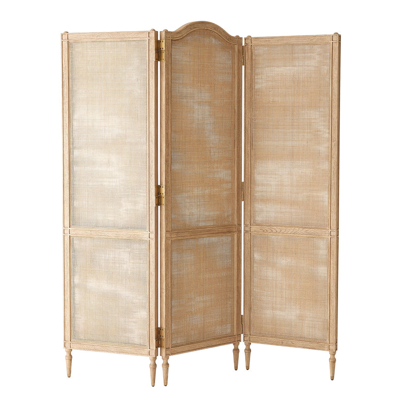 Global Views Josephine Screen-Bleached Oak