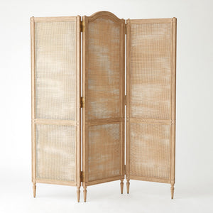 Global Views Josephine Screen-Bleached Oak