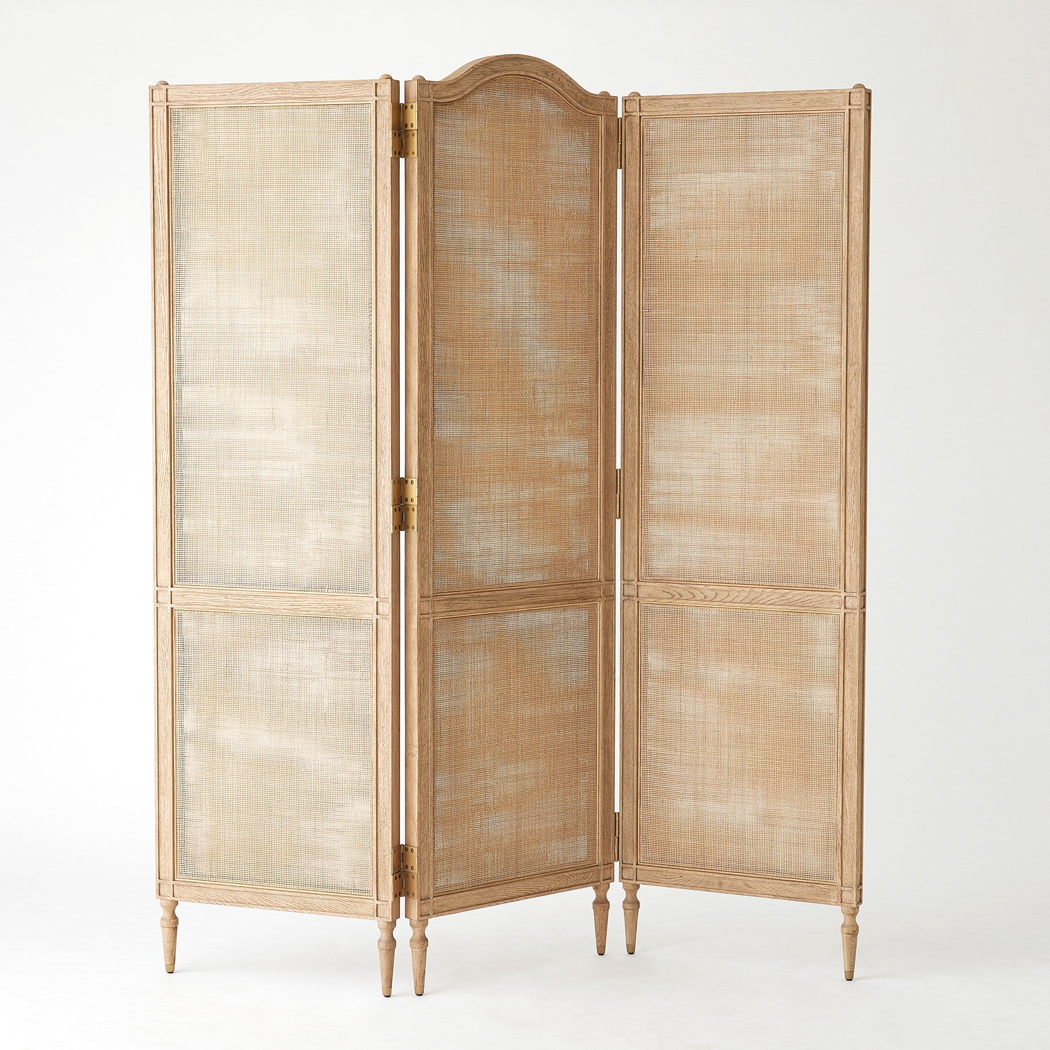 Global Views Josephine Screen-Bleached Oak