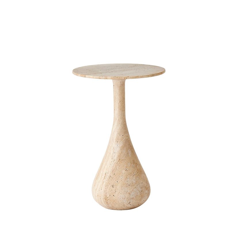 Global Views Dea Table-Travertine-Sm