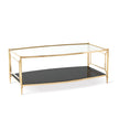 Global Views Camber Cocktail Table-Brass