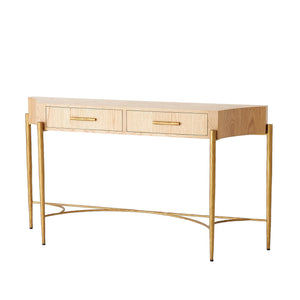 Global Views Breakfront Console-Natural/Gold