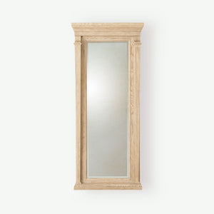 Global Views Josephine Floor Mirror-Bleached Oak