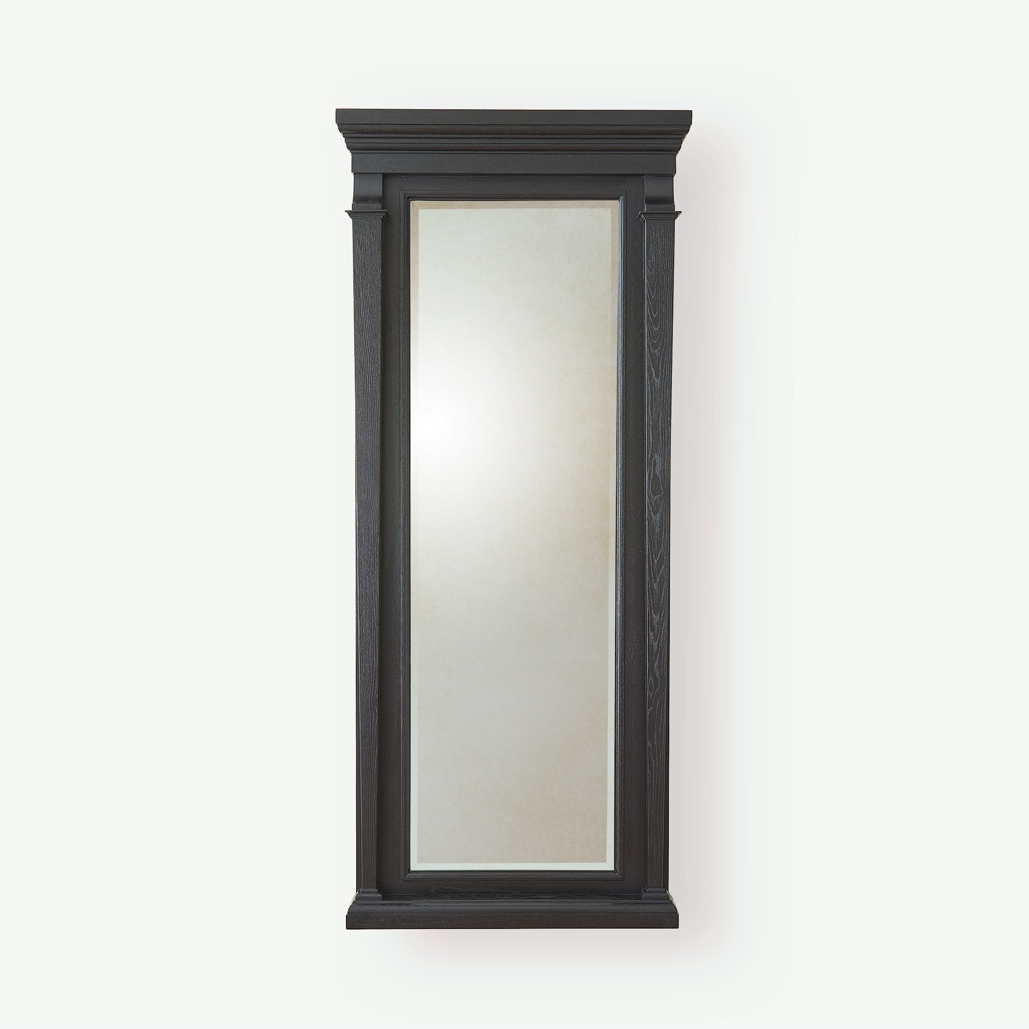 Global Views Josephine Floor Mirror-Blackened Oak