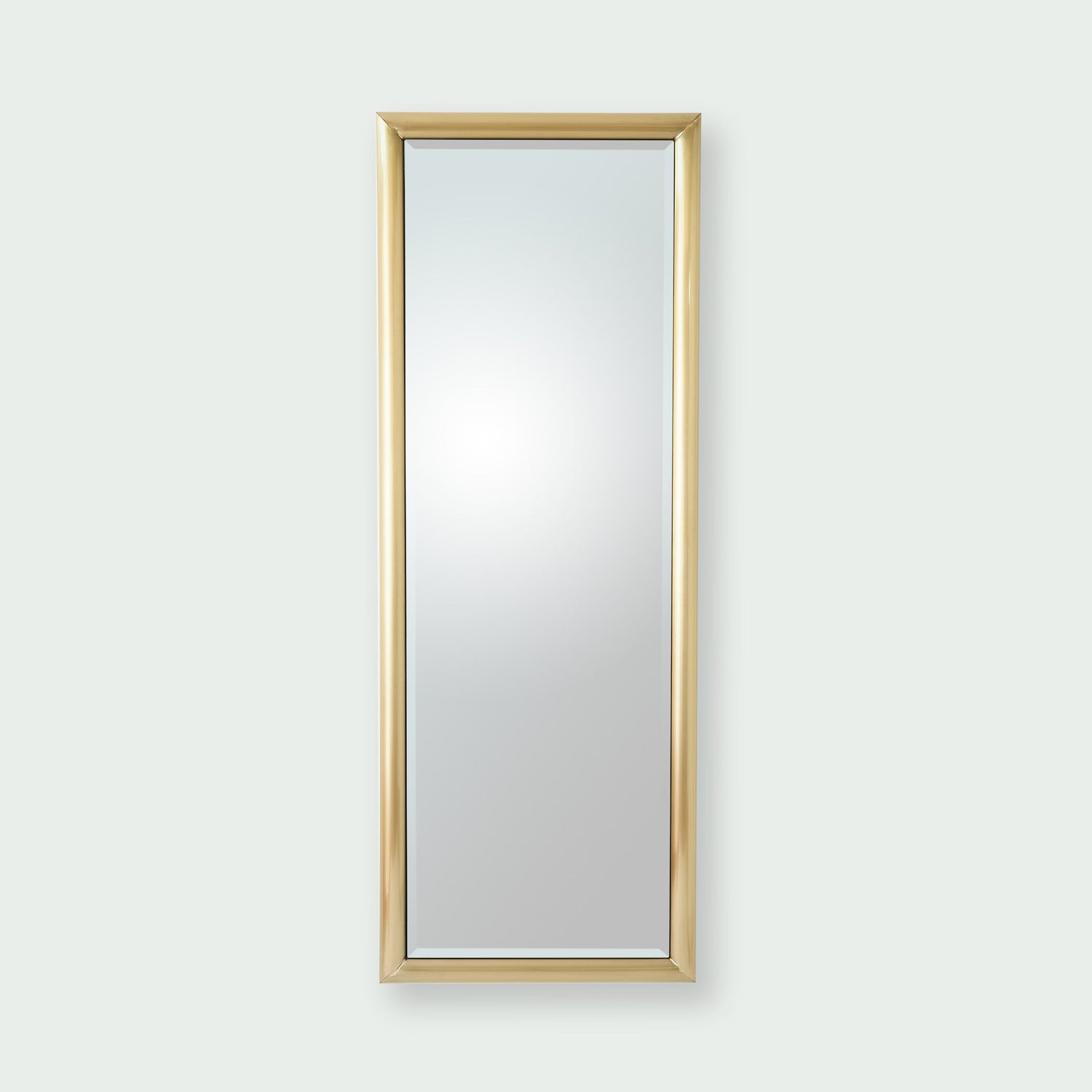 Global Views Bennett Floor Mirror-Brass