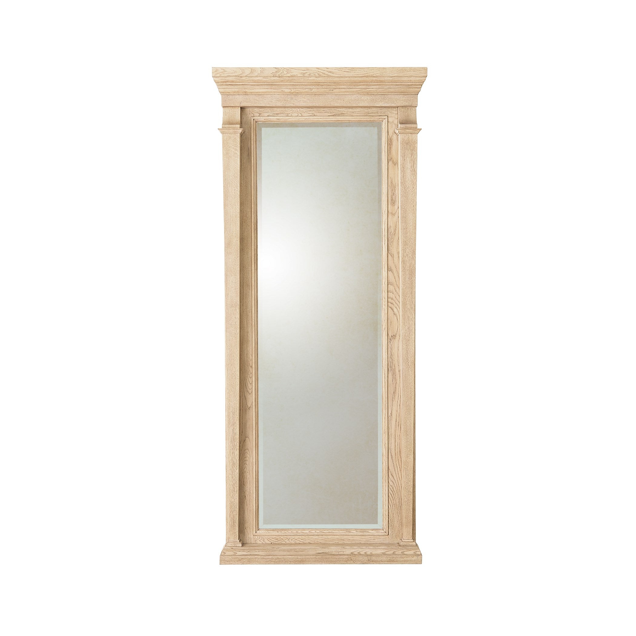 Global Views Josephine Floor Mirror-Bleached Oak