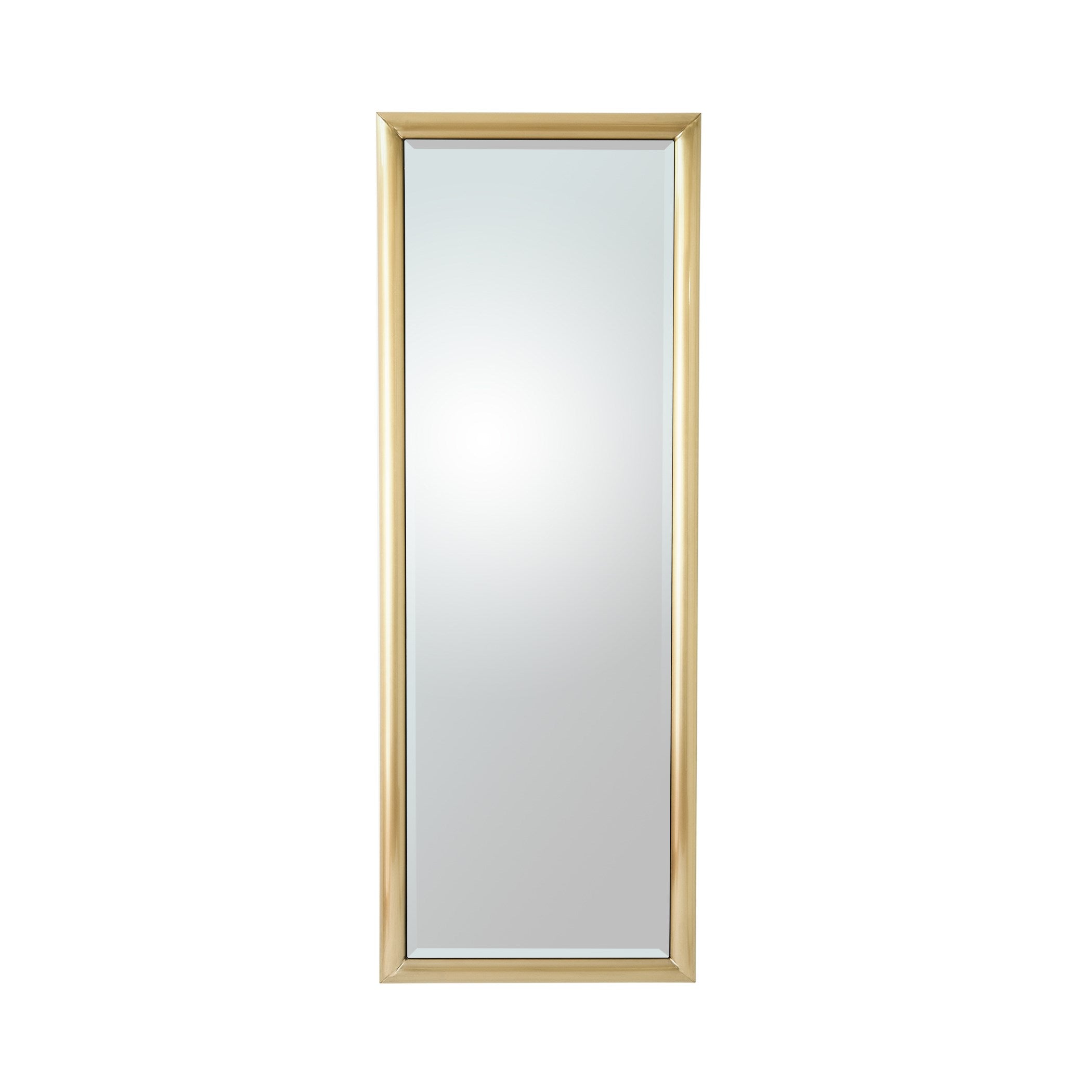 Global Views Bennett Floor Mirror-Brass