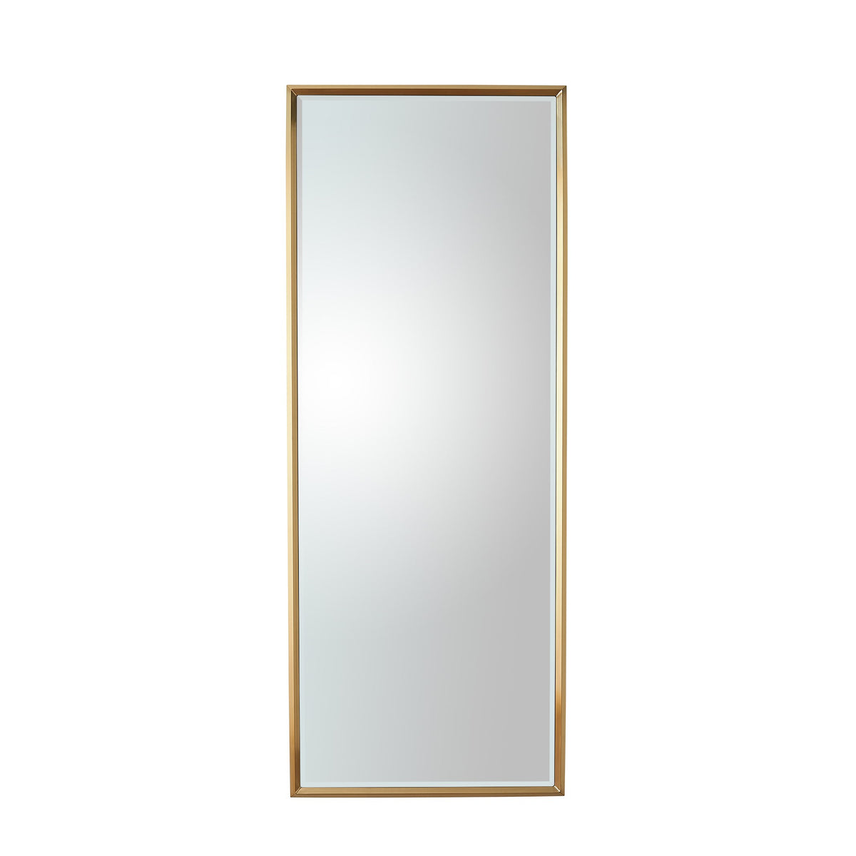 Global Views Reeves Floor Mirror-Brass