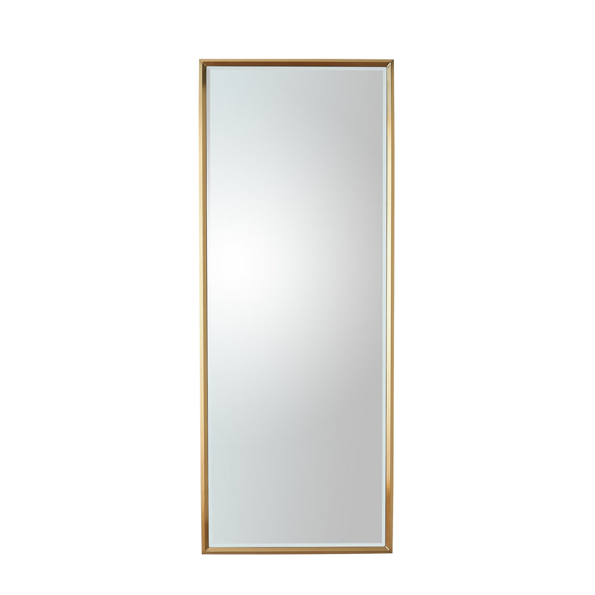 Global Views Reeves Floor Mirror-Brass