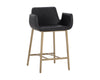 Sunpan Lucano Black Counter Stool