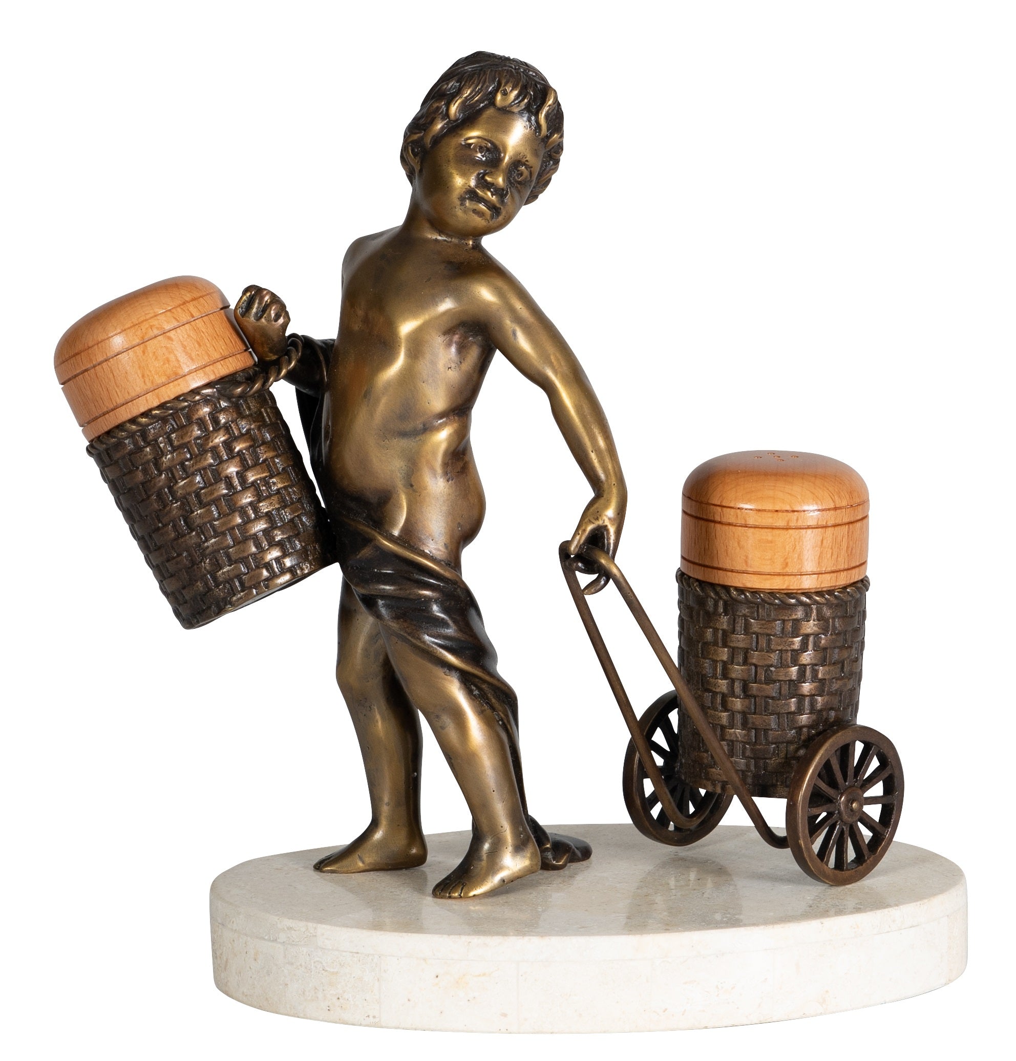 Maitland Smith Salt And Pepper Sculpture