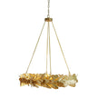 Global Views Laurel Chandelier-Brass