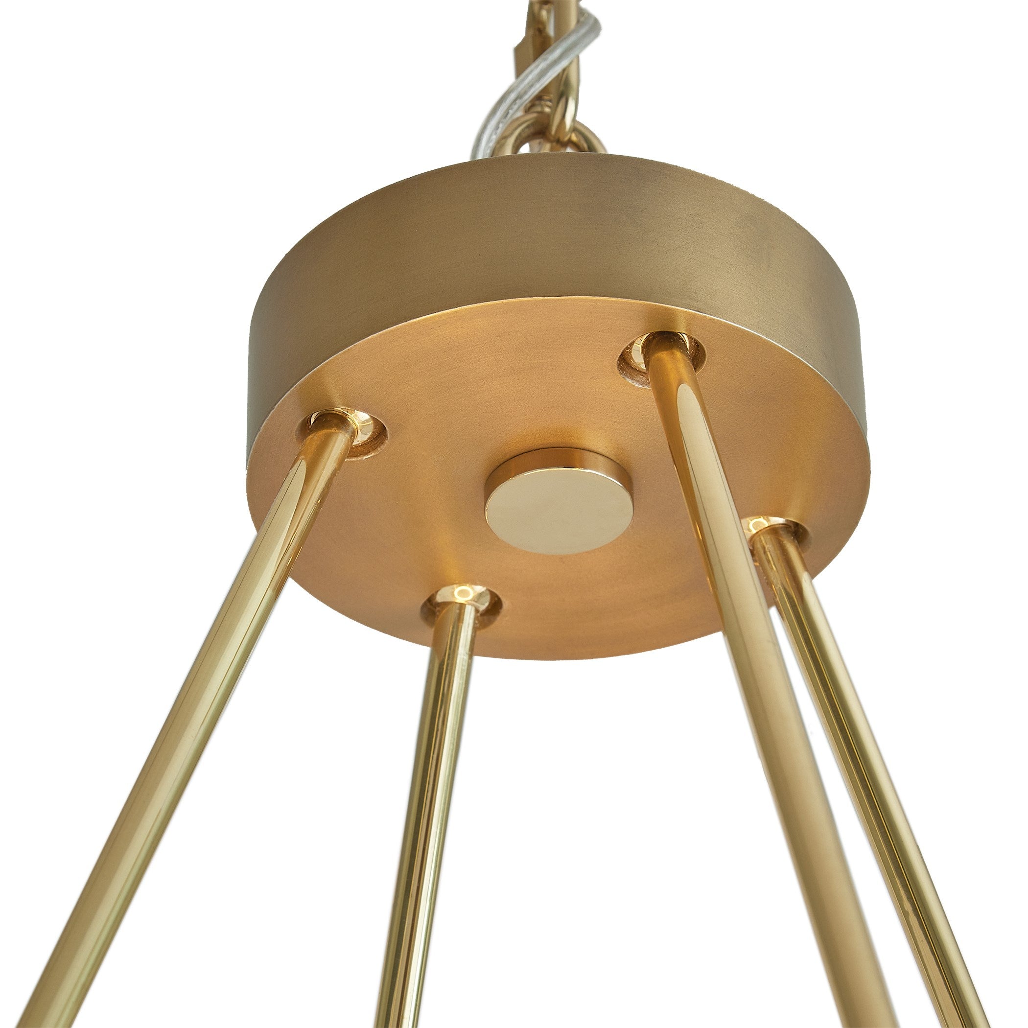 Global Views Laurel Chandelier-Brass