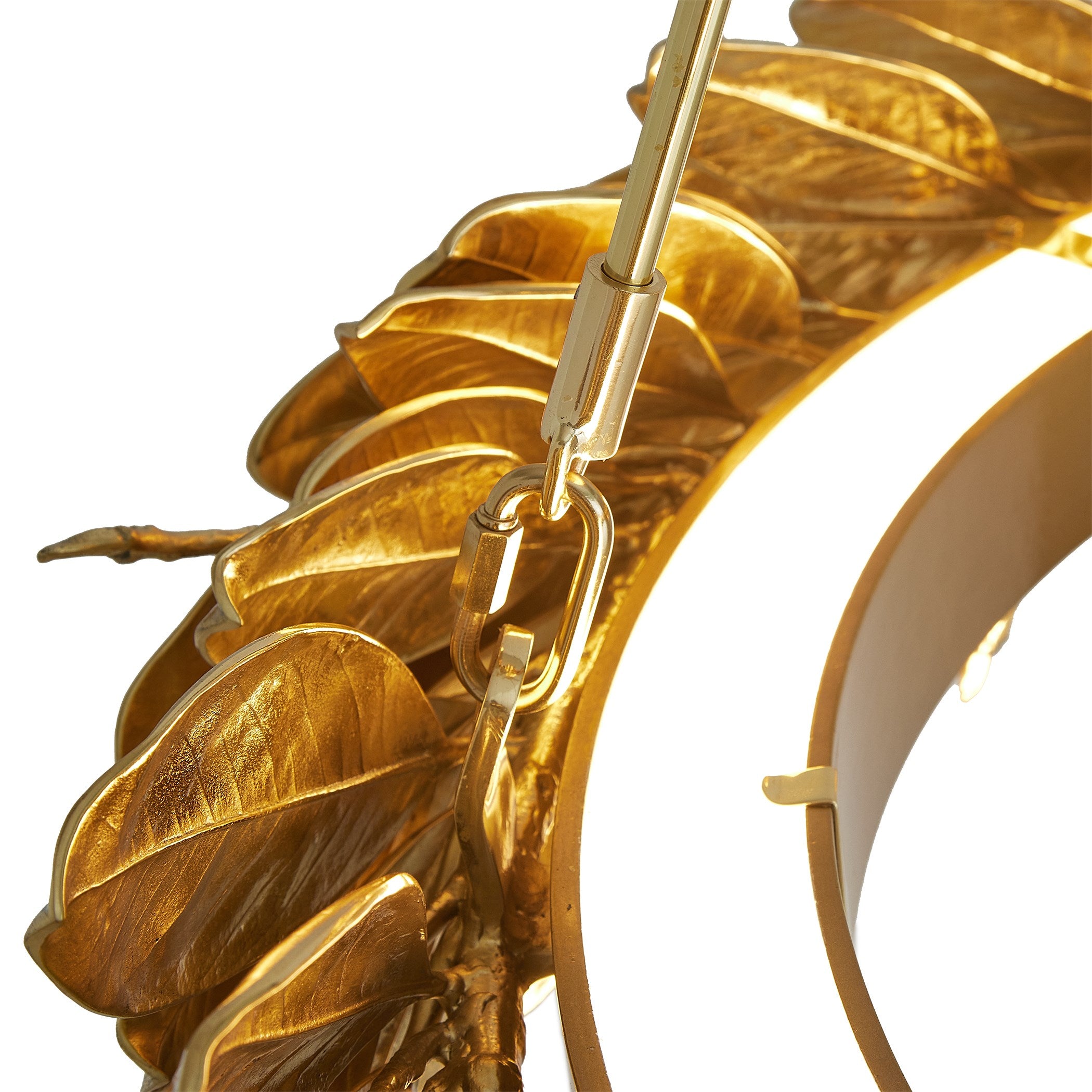 Global Views Laurel Chandelier-Brass