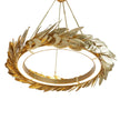 Global Views Laurel Chandelier-Brass