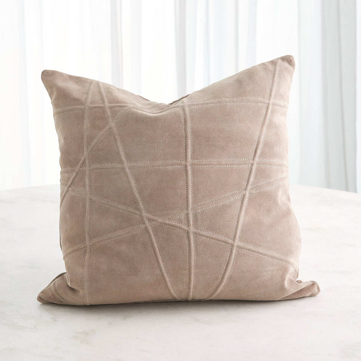 Global Views Crossroads Suede Pillow