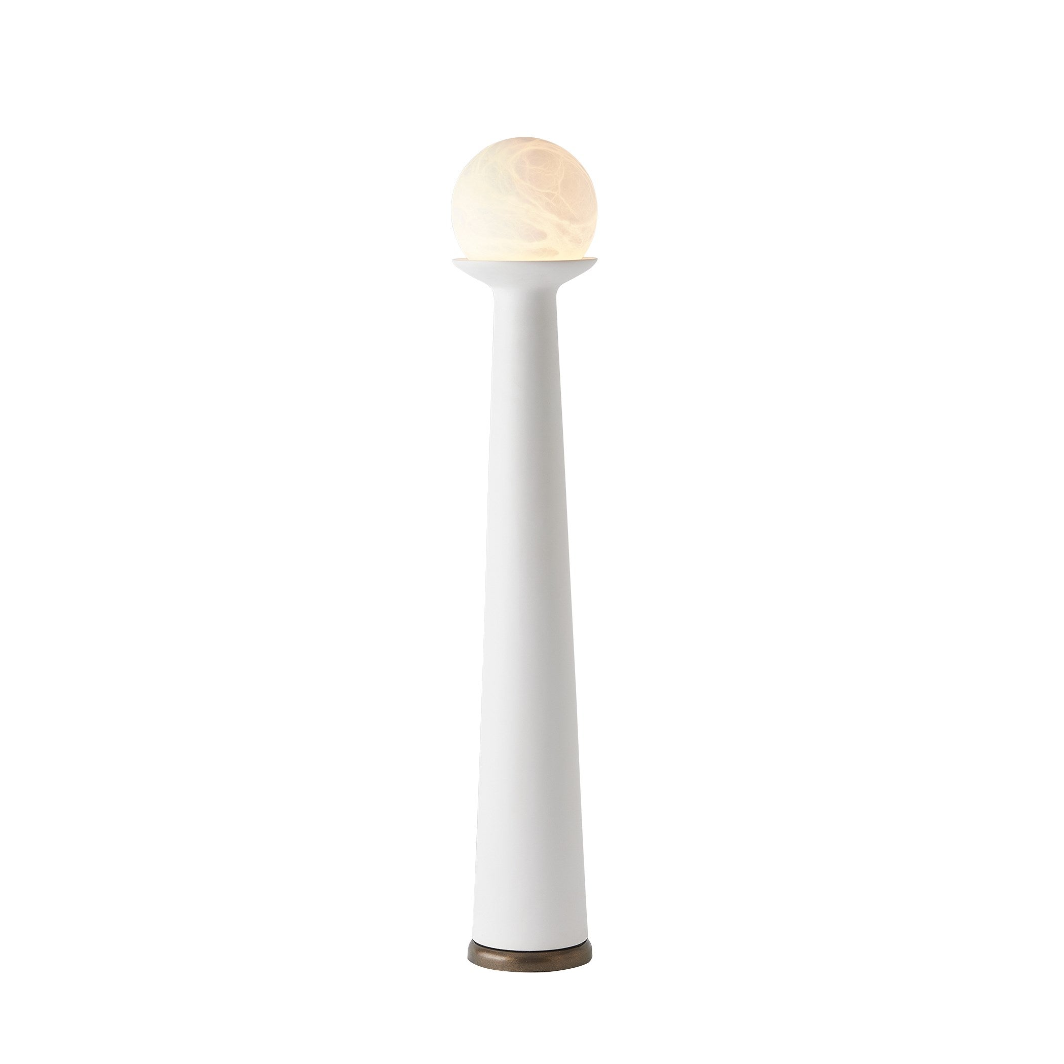 Global Views Alabaster Bulb Tower Lamp