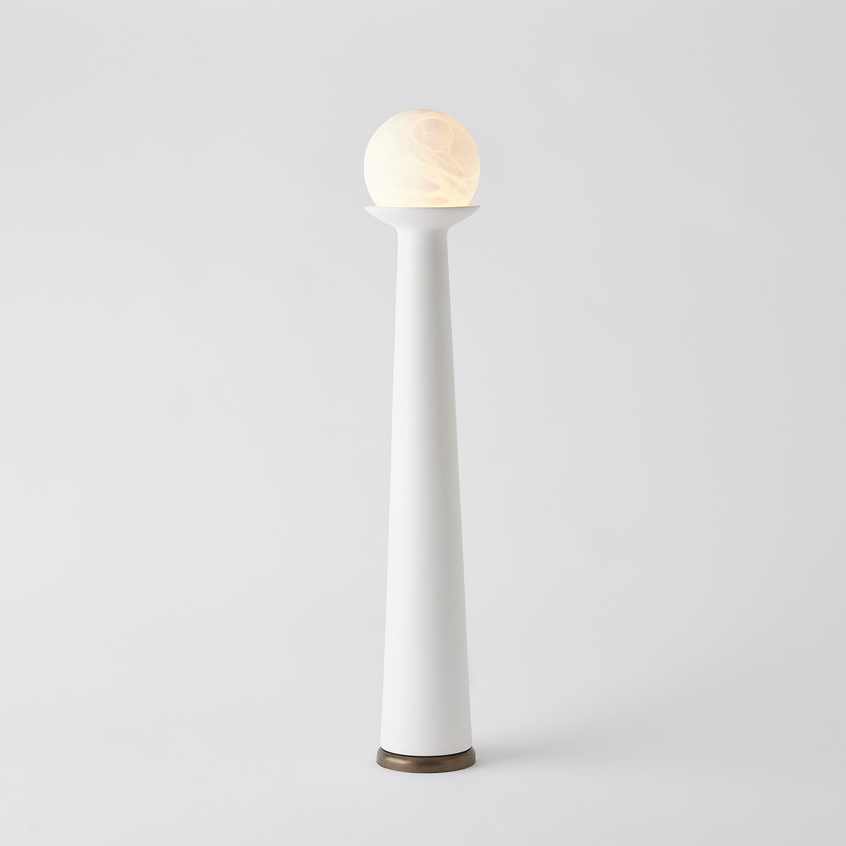 Global Views Alabaster Bulb Tower Lamp