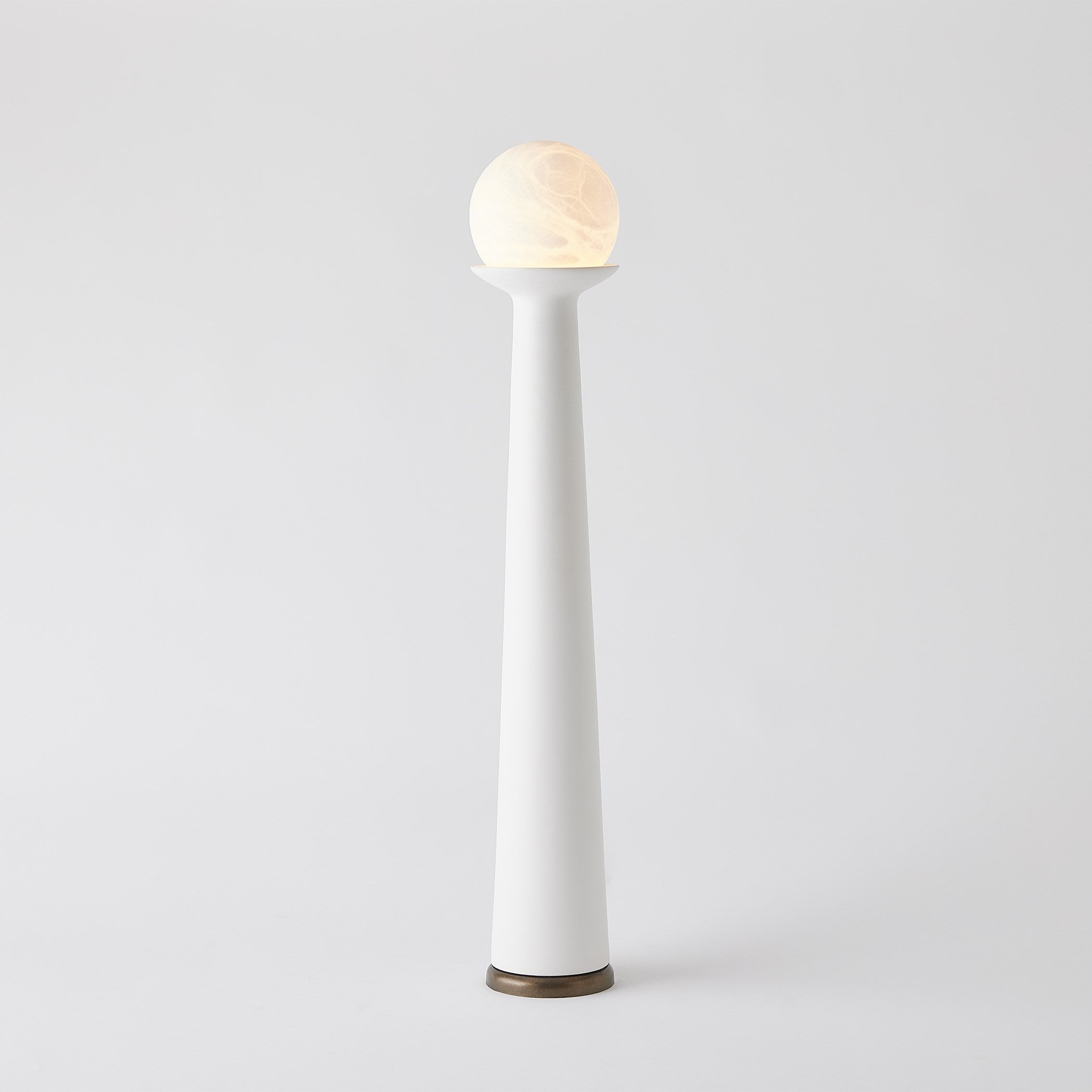 Global Views Alabaster Bulb Tower Lamp