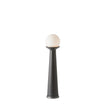 Global Views Alabaster Bulb Tower Lamp-Black