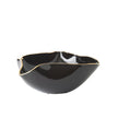 Global Views Currents Bowl Black/Gold