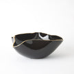 Global Views Currents Bowl Black/Gold