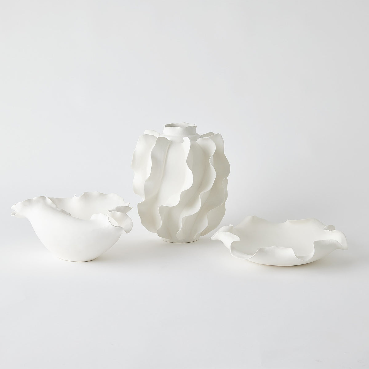 Global Views Folios Bowl Matte White