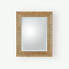 Global Views Delicate Basketweave Mirror-Gold
