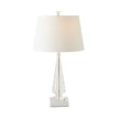 Global Views Tapered Crystal Lamp w/Marble Base