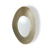 Global Views Saturn Mirror-Antique Gold-Med
