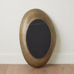 Global Views Saturn Mirror-Antique Gold-Med