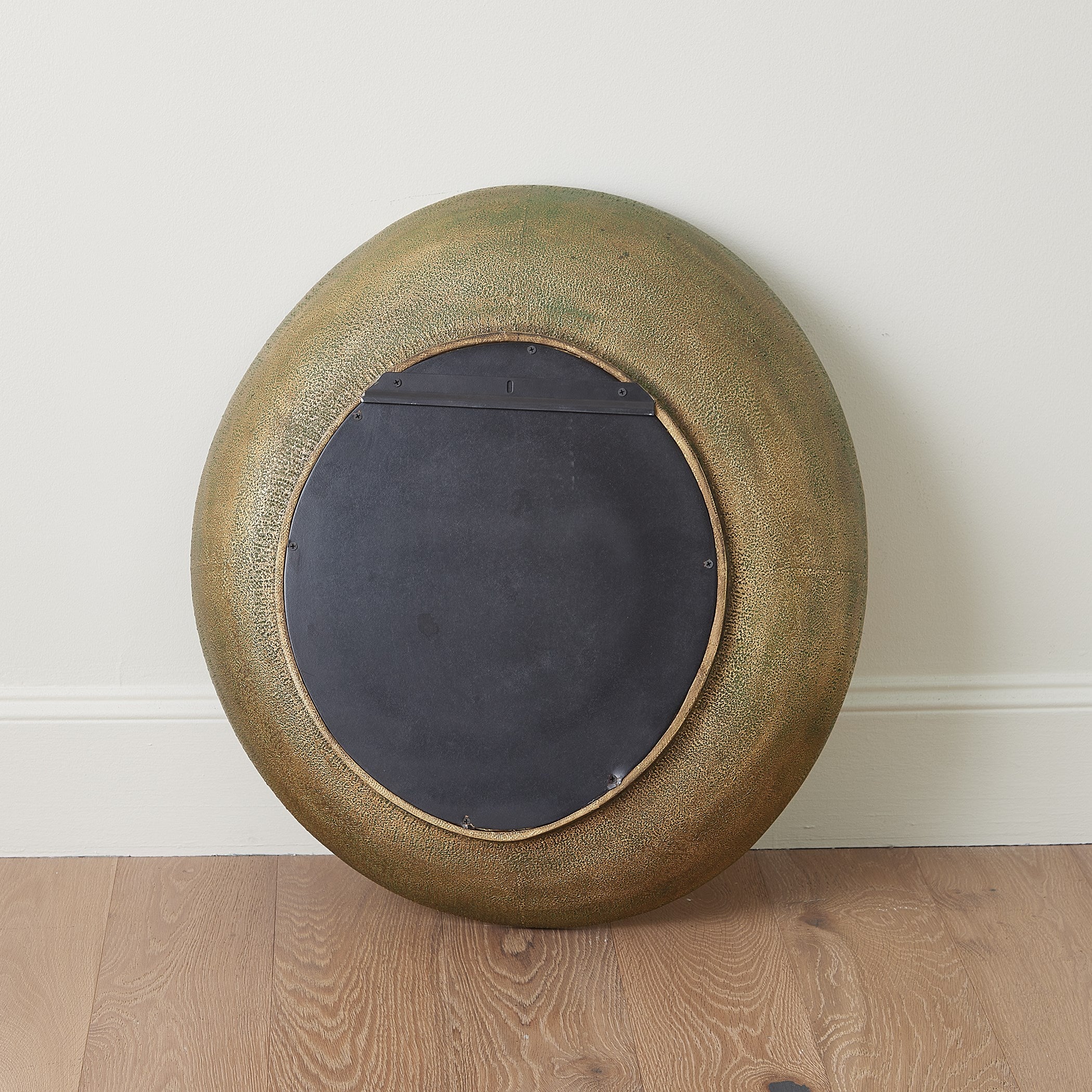 Global Views Saturn Mirror-Antique Gold-Sm