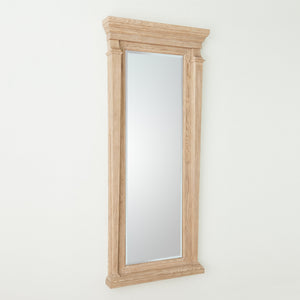 Global Views Josephine Floor Mirror-Bleached Oak