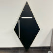 Global Views Elongated Diamond Mirror Brass