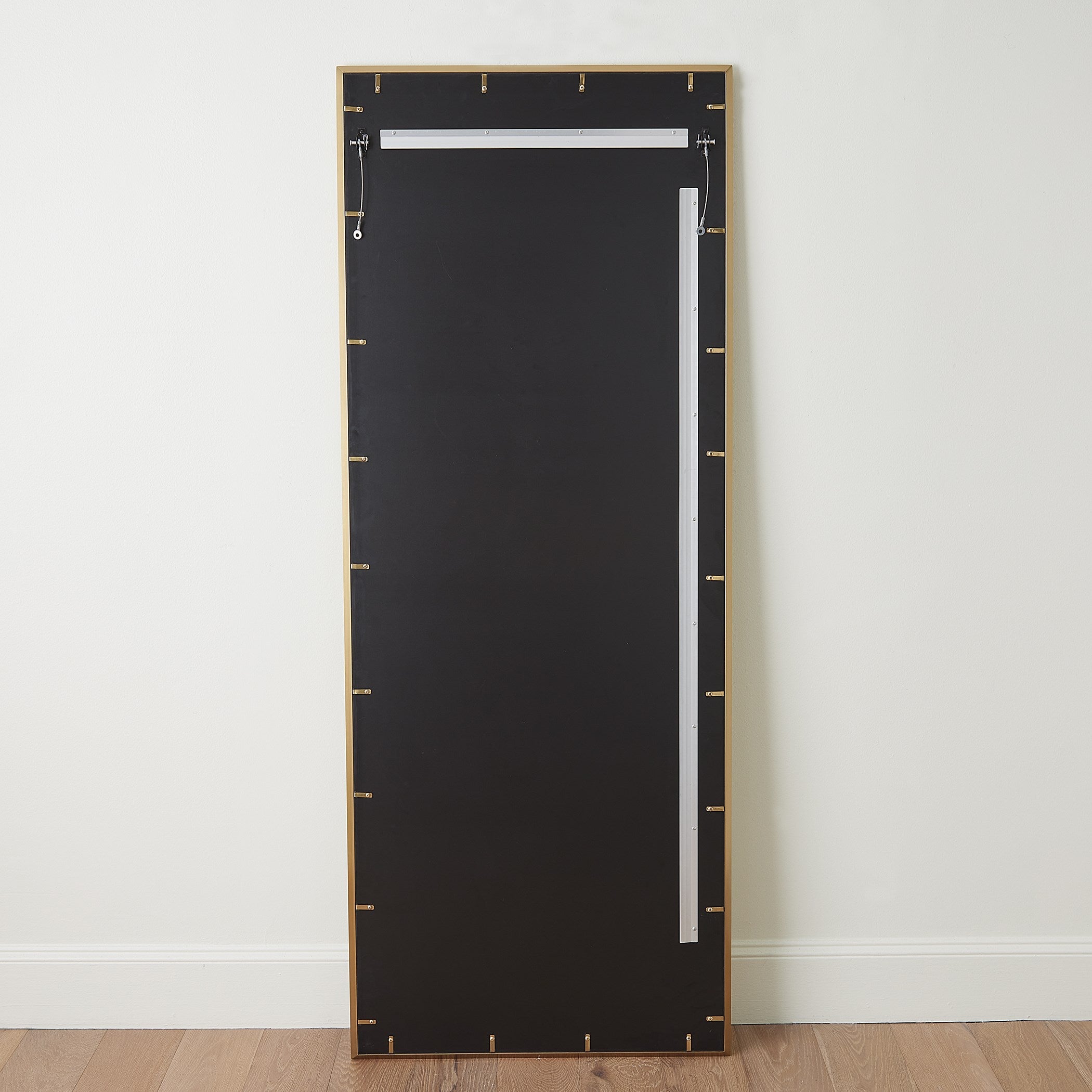Global Views Reeves Floor Mirror-Brass