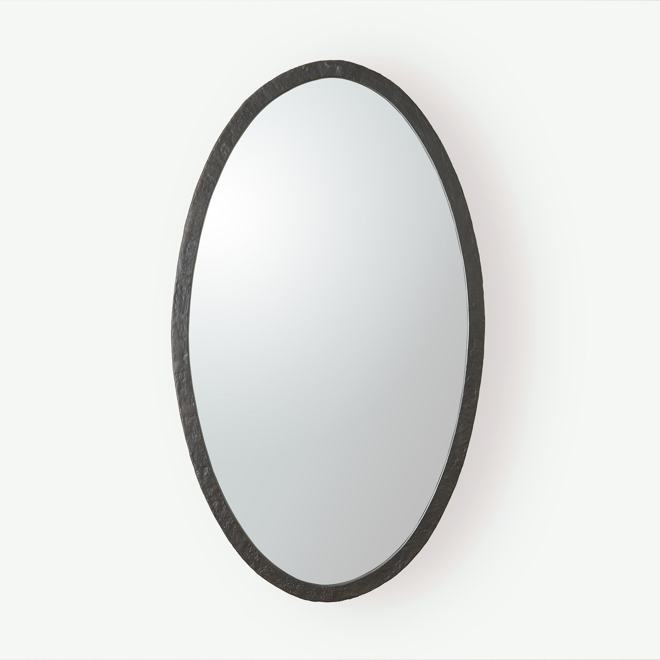 Global Views Oval Mirror Forged Iron