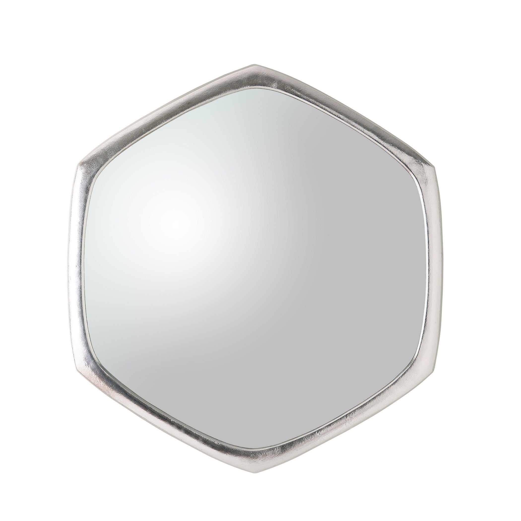 Global Views Hexagon Mirror Nickel