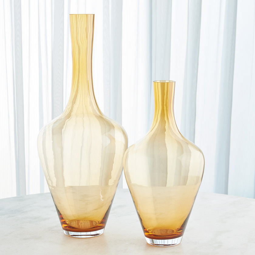 Global Views Ambrosia Vase Caramel