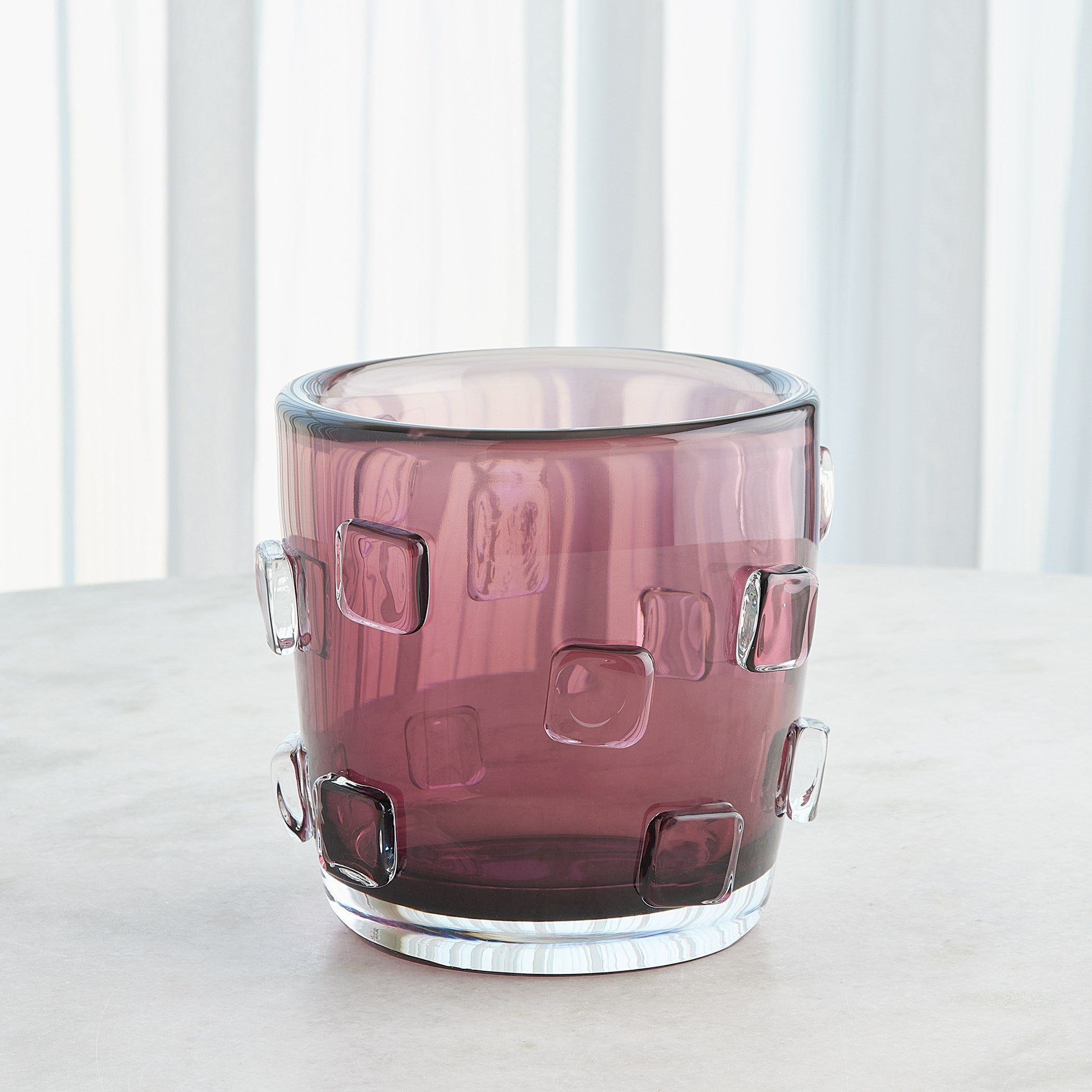 Global Views Ingot Vase-Plum-Sm