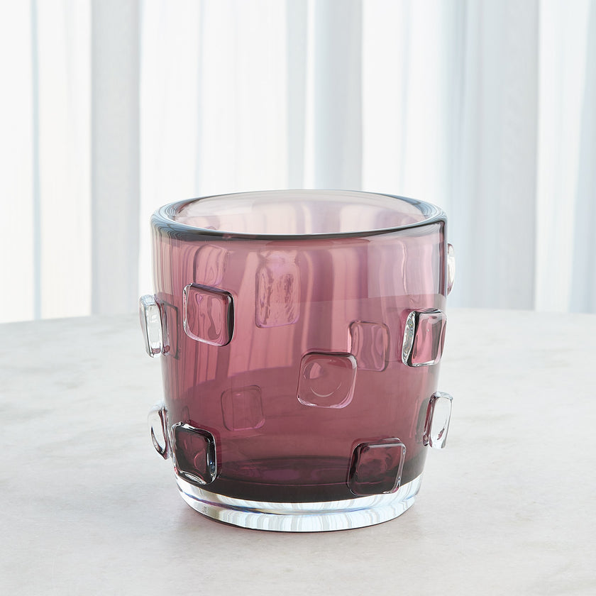 Global Views Ingot Vase-Plum-Sm
