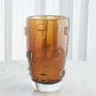 Global Views Ingot Vase-Amber-Lg