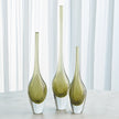 Global Views Flecked Spire Bottle Olive
