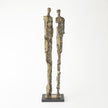 Global Views Abstract Couple Sculpture-Brass