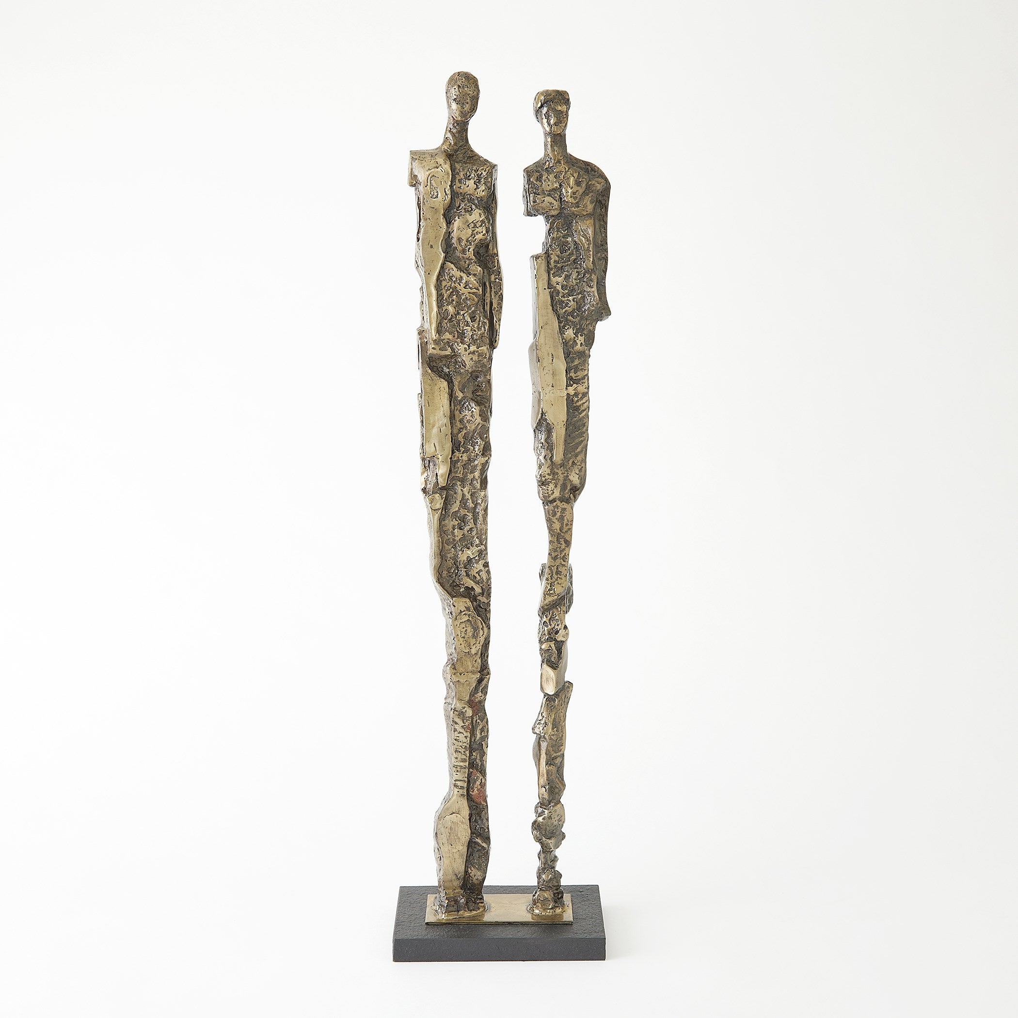 Global Views Abstract Couple Sculpture-Brass