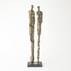 Global Views Abstract Couple Sculpture-Brass